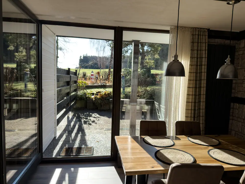 Glass door to the terrace