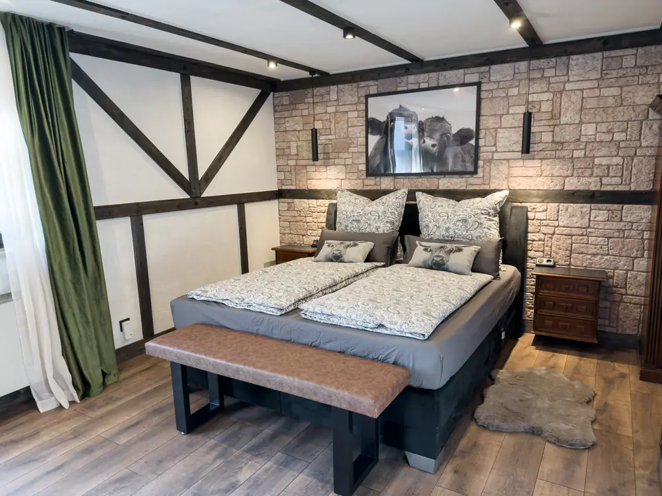 Bedroom with bench