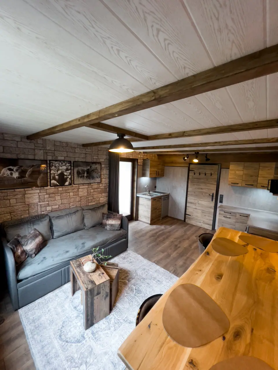 View through the living space